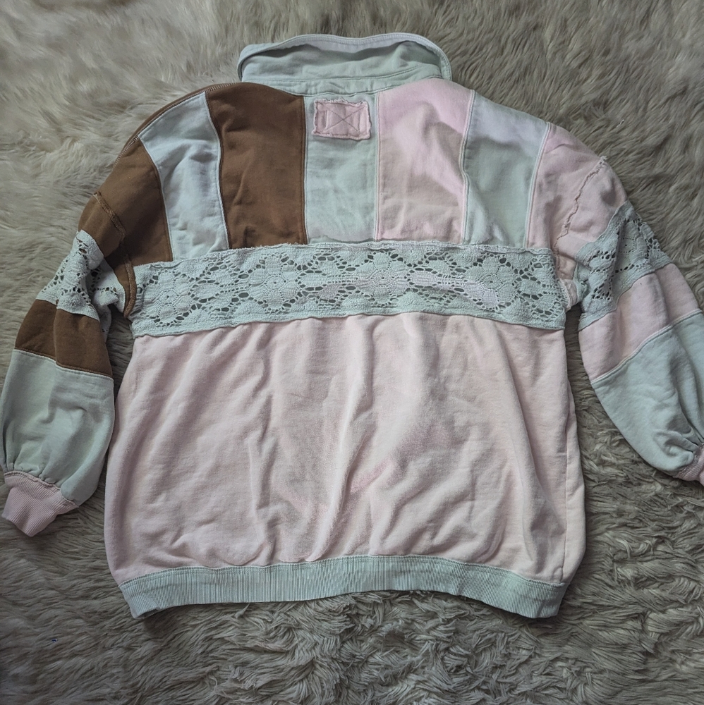 RARE Free People We The Free American Dream Polo in Pink - Picture 12 of 16